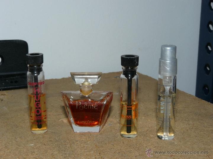 Miniaturas de perfumes antiguos: Lote de varias muestra y miniatura poeme