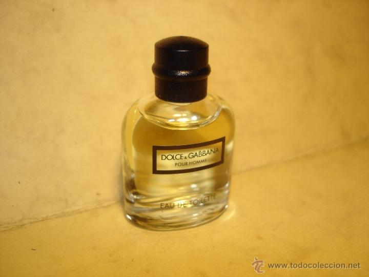 Miniaturas de perfumes antiguos: DOLCE & GABANA POUR HOMME - EAU DE TOILETTE - 43 MM. DE ALTURA - LLENO