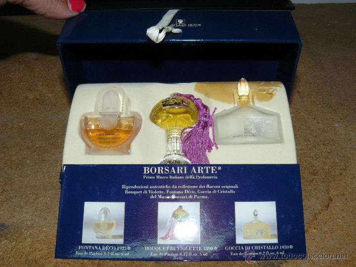&Eacute;chantillons de parfums anciens: Colecci&oacute;n de 3 miniaturas Borsari Arte 1870