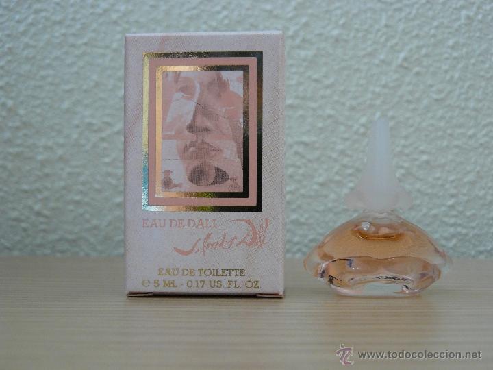Miniaturas de perfumes antiguos: miniatura de perfume eau de dali con caja. - Foto 1