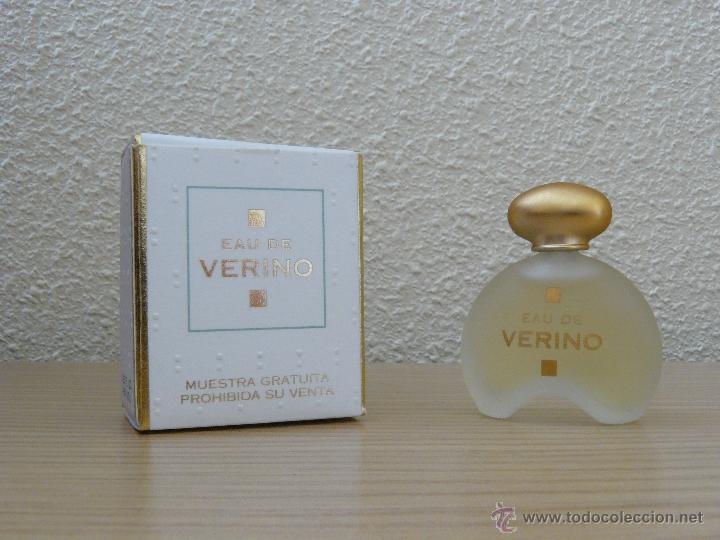 Miniaturas de perfumes antiguos: miniatura de perfume eau de verino con caja