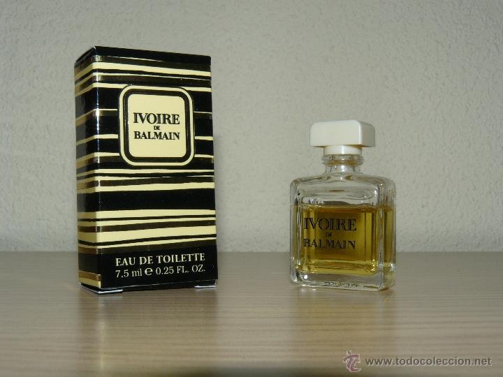 Miniaturas de perfumes antiguos: miniatura de perfume ivoire de balmain