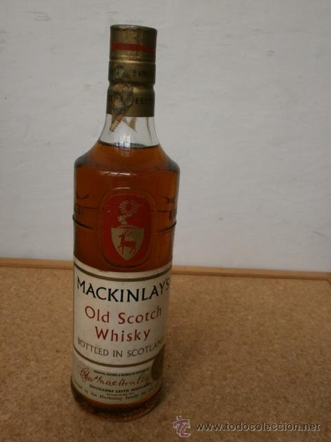 Miniaturas de perfumes antigos: BOTELLA WHISKY MACKINLAYS OLD SCOTCH VIN-101