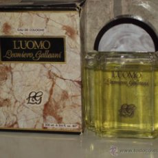 Miniaturas de perfumes antiguos: EAU DE TOILETTE L'UOMO DE LEONIERO GALLEANI DE 200 ML COLONIA.. Lote 48595245