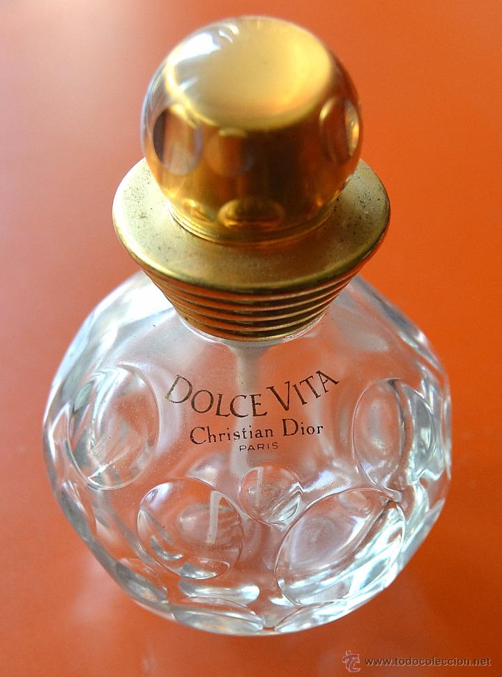 Miniaturen von alten Parf&uuml;men: DOLCE VITA - CHRISTIAN DIOR - PARIS - ANTIGUO FRASCO O ENVASE VAC&Iacute;O DE PERFUME - NO MINIATURA