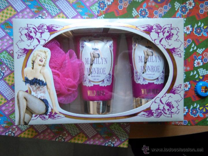 Miniaturas de perfumes antiguos: marilyn monroe bath set de ba&ntilde;o sin abrir - Foto 1