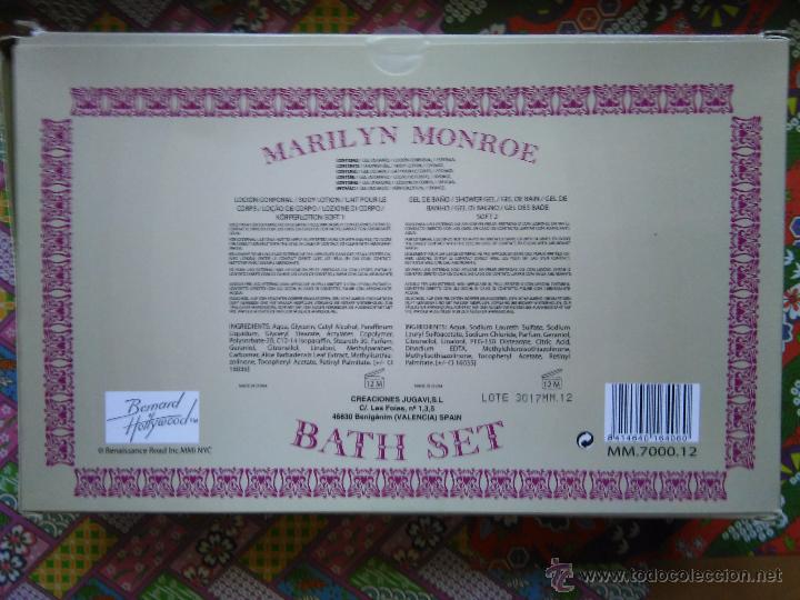 Miniaturas de perfumes antiguos: marilyn monroe bath set de ba&ntilde;o sin abrir - Foto 2
