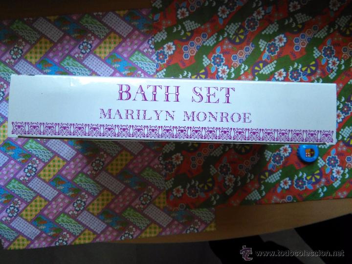 Miniaturas de perfumes antiguos: marilyn monroe bath set de ba&ntilde;o sin abrir - Foto 4