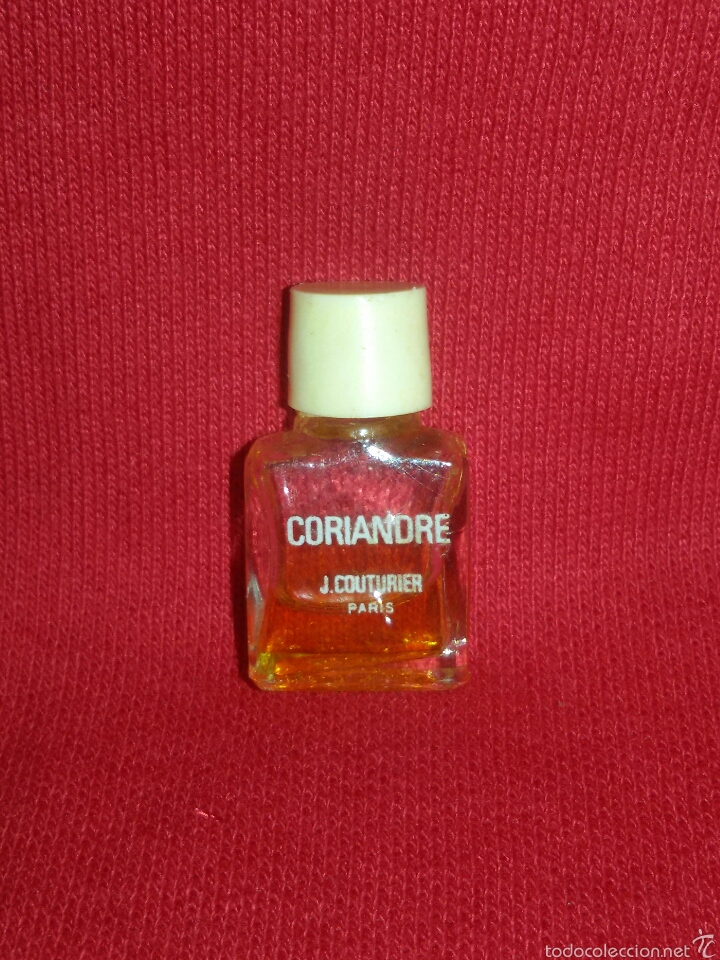 Miniaturen von alten Parf&uuml;men: Peque&ntilde;o frasco en miniatura de perfume / CORIANDRE / J.COUTURIER / PARIS #0485