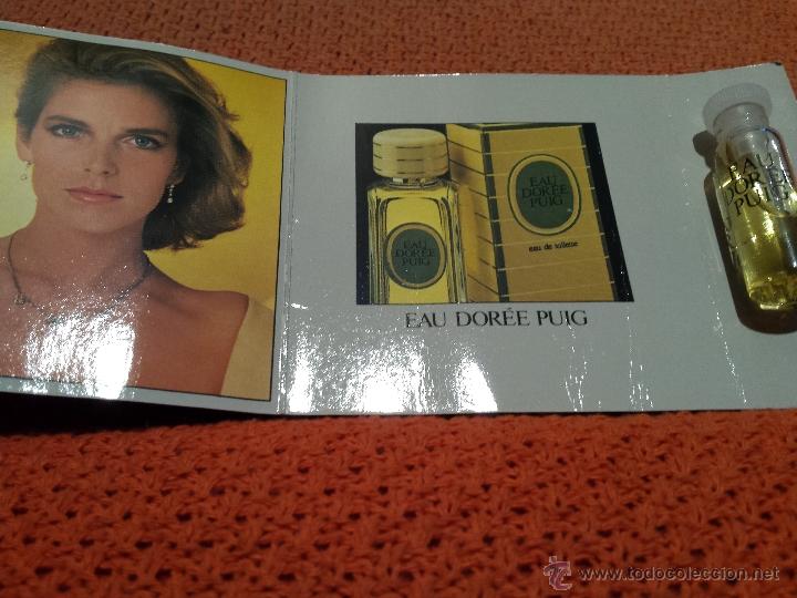 Miniaturas de perfumes antigos: MUESTRA MINIATURA COLONIA EAU DORE&Eacute; PUIG