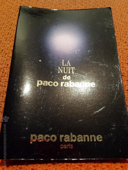 Miniaturas de perfumes antigos: MUESTRA MINIATURA COLONIA LA NUIT DE PACO RABANNE