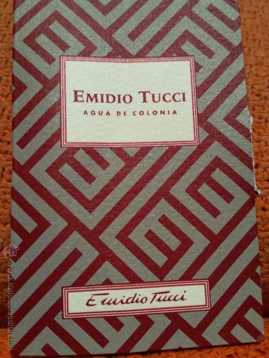 Miniaturas de perfumes antigos: MUESTRA MINIATURA COLONIA EMIDIO TUCCI