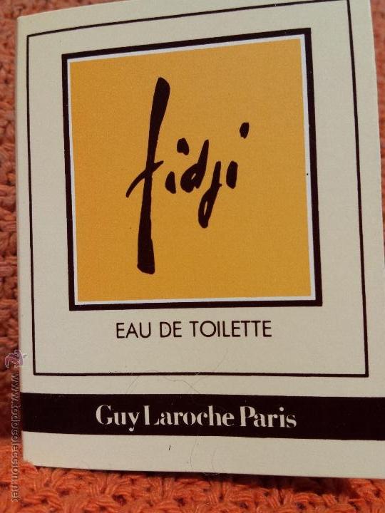 Miniaturas de perfumes antigos: MUESTRA MINIATURA COLONIA FIDJI DE GUY LAROCHE
