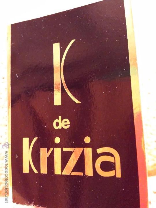 Miniaturas de perfumes antigos: MUESTRA MINIATURA COLONIA K DE KRICIA