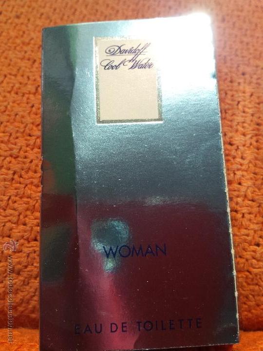Miniaturas de perfumes antigos: MUESTRA MINIATURA COLONIA WOMAN DAVIDOFF COOL WATER