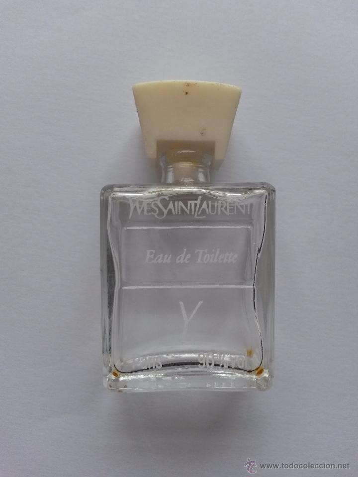 Miniaturas de perfumes antigos: Botella frasco de colonia yves saint laurent de 5 x 3 x 1,7 cms