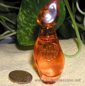 Miniaturas de perfumes antiguos: MINIATURA DE PERFUME AMBAR DE JES&Uacute;S DEL POZO EAU DE TOILETTE