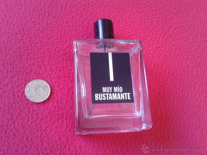 Miniaturas de perfumes antiguos: BOTE FRASCO CRISTAL VACIO DE COLONIA PERFUME MARCA BUSTAMANTE MUY MIO TENGO MAS BOTES VER LOTES