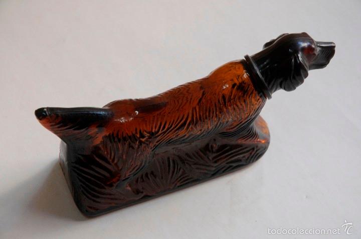 Miniaturas de perfumes antiguos: botella perro seter irlandes - Foto 3