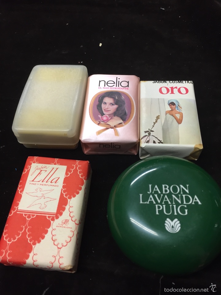 Miniaturas de perfumes antiguos: Lote de jabones - Foto 4