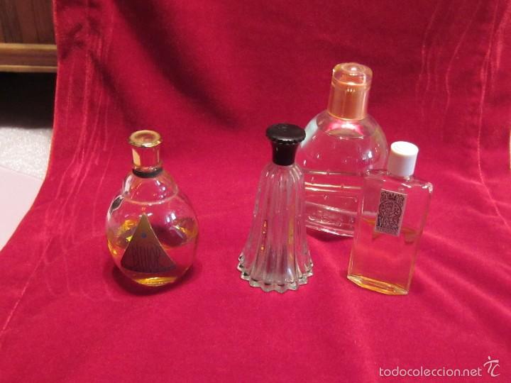 Miniaturas de perfumes antiguos: cuatro botella perfume - Foto 1