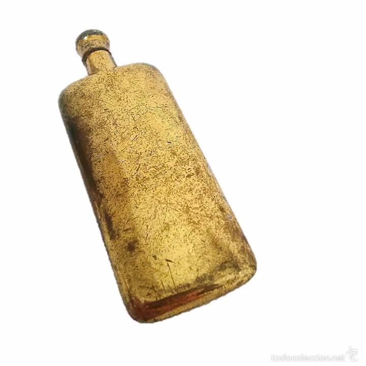 Miniaturas de perfumes antiguos: ANTIGUO PERFUMERO DE LATON - Foto 1