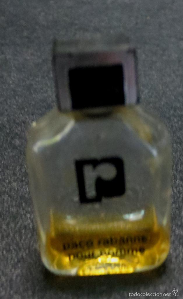 &Eacute;chantillons de parfums anciens: MINIATURA PACO RABANNE POUR HOMME CASI VAC&Iacute;A