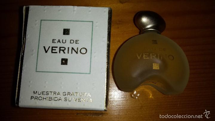 Miniaturas de perfumes antiguos: MINIATURA DE PERFUME EAU DE VERINO CON CAJA