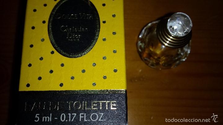 Miniaturas de perfumes antiguos: MINIATURA  DE PERFUME DOLCE VITA CRISTIAN DIOR con caja