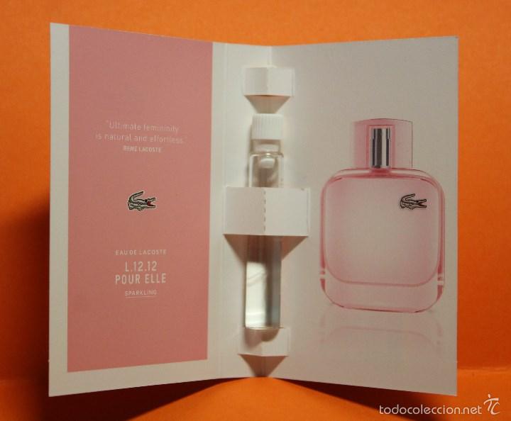Miniaturas de perfumes antigos: ENVASE CARTON - PERFUME EAU DE LACOSTE L.12.12 . SPRAY. 1,5 ML.. Ver foto.