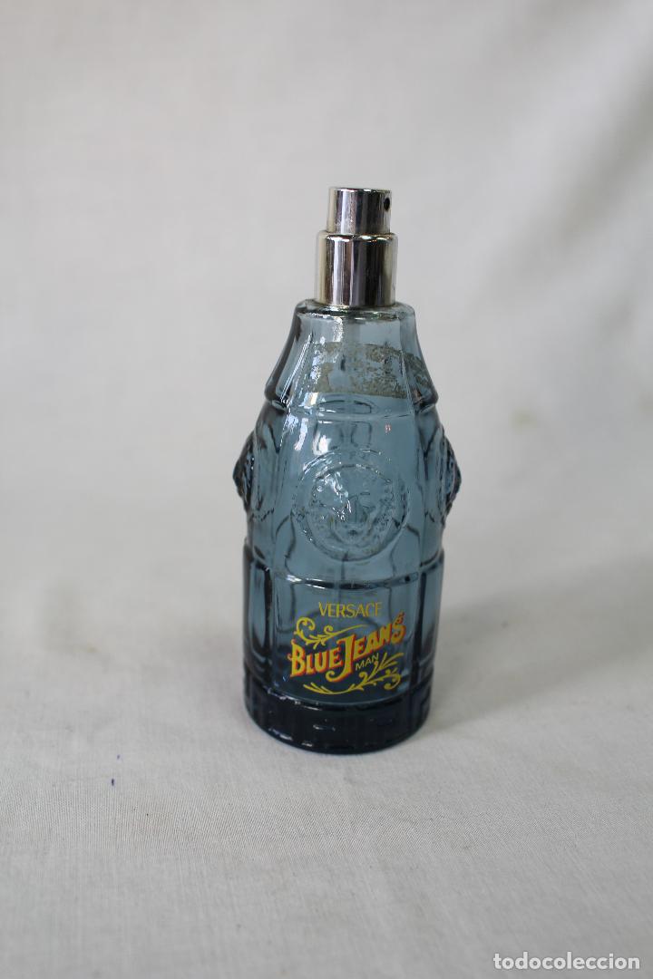 Miniaturas de perfumes antigos: botella de colonia versace blue jeans man