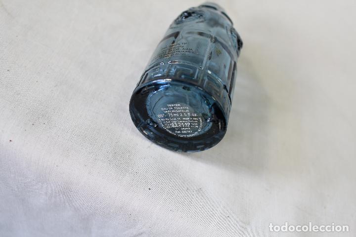 Miniaturas de perfumes antiguos: botella de colonia versace blue jeans man - Foto 3