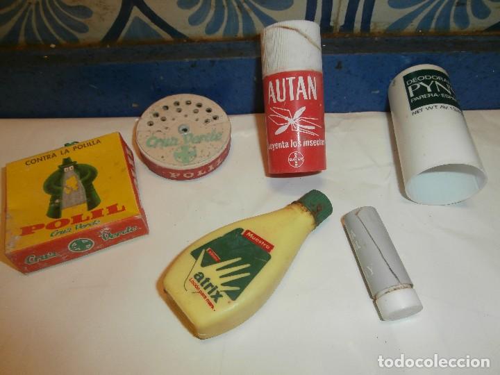 Miniatures of antique perfumes: lote de varios botes de cremas, insecticidas...