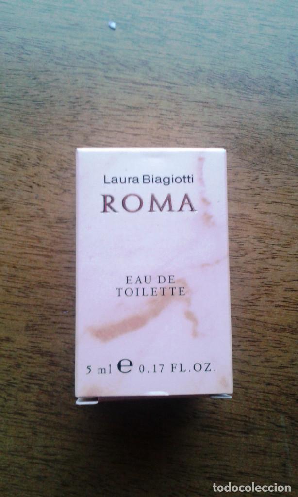 Miniaturen von alten Parf&uuml;men: MINIATURA DE PERFUME ROMA BY LAURA BIAGIOTTI,5 ML. EAU DE TOILETTE. [NUEVO]