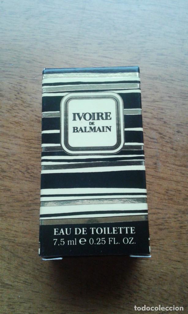 Miniaturen von alten Parf&uuml;men: MINIATURA DE PERFUME IVOIRE DE BALMAIN. 7,5 ML. EAU DE TOILETTE NUEVO]