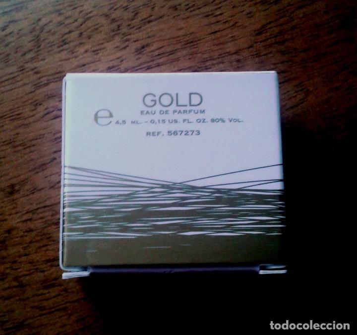 Miniaturen von alten Parf&uuml;men: MINIATURA DE PERFUME GOLD 4,5 ML. EAU DE PARFUM [NUEVO]
