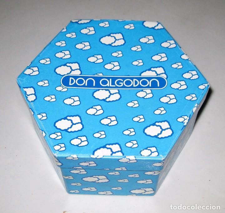 Miniaturas de perfumes antiguos: Estuche completo Don Algod&oacute;n, a&ntilde;os 80, con colonia, body milk, pastilla de jab&oacute;n y bolitas de aceite