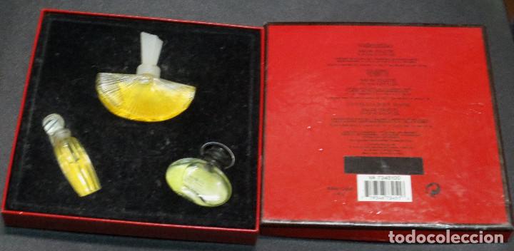 Miniaturas de perfumes antigos: CAJA CON 3 MINIATURAS DE VALENTINO ORIGINALES