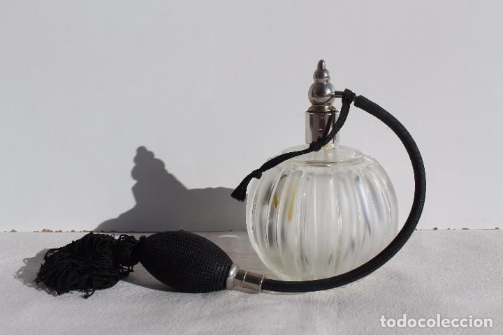 Miniaturas de perfumes antiguos: PERFUMERO CRISTAL COMPLETO - Foto 1