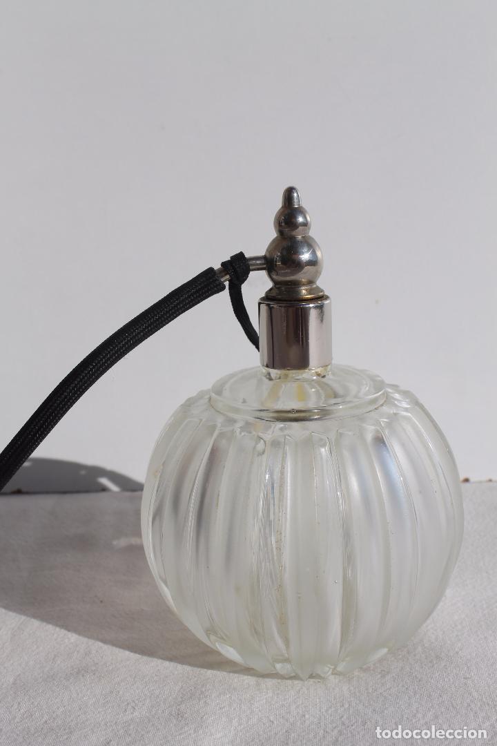 Miniaturas de perfumes antiguos: PERFUMERO CRISTAL COMPLETO - Foto 2
