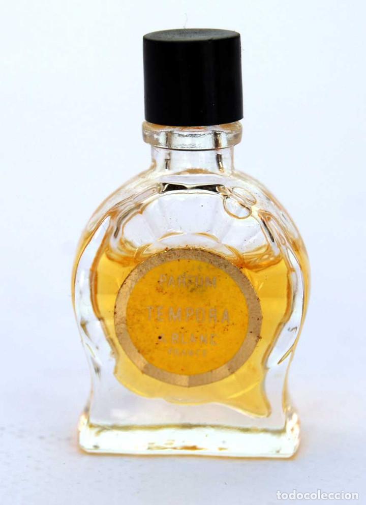 Miniaturas de perfumes antigos: Perfume miniatura Tempora de A Blanc France