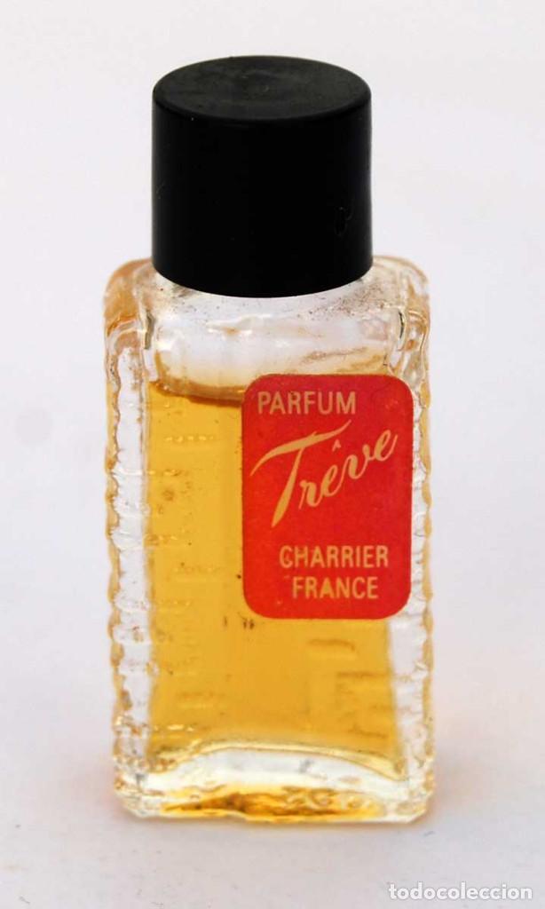 Miniaturas de perfumes antigos: Perfume miniatura Treve de Charrier, France. Lleno