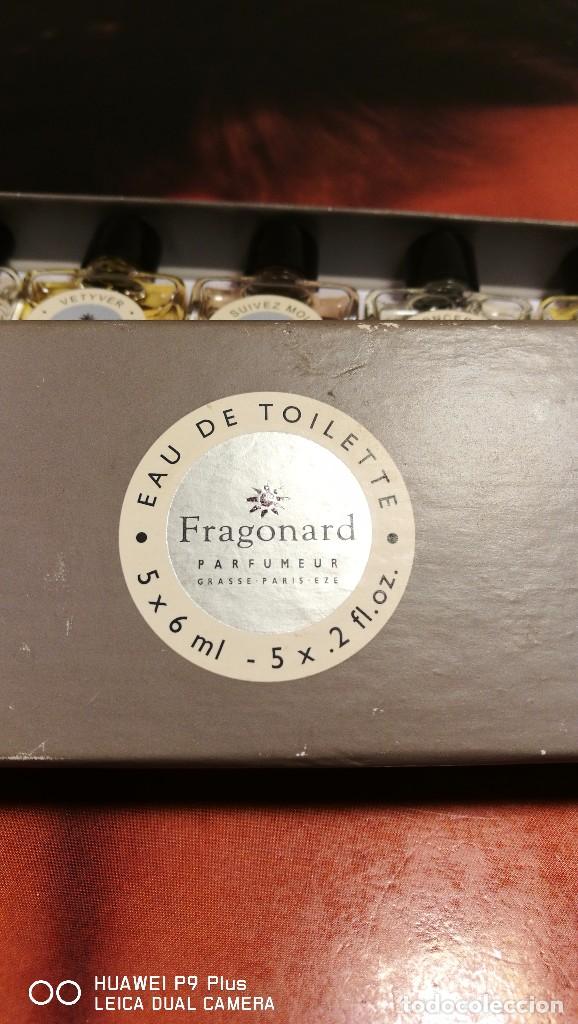 Miniaturas de perfumes antiguos: FRAGONARD, estuche con 5 MINIS. - Foto 2
