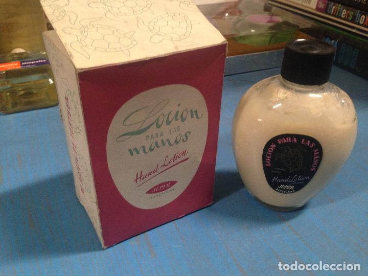 Miniaturen von alten Parf&uuml;men: ANTIGUO FRASCO LOCION PARA LAS MANOS JUPER NUEVO SIN ABRIIR