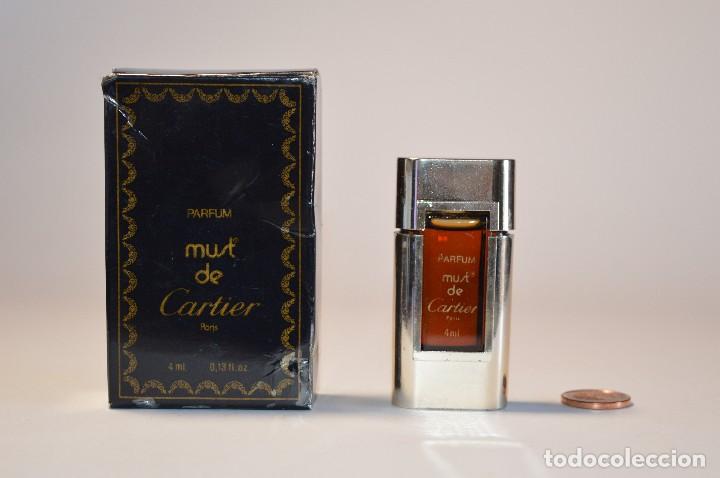 Miniature di profumi antiche: MINIATURA COLONIA PERFUME PARFUM MUST DE CARTIR PARIS MADE IN FRANCE INCLUYE CAJA