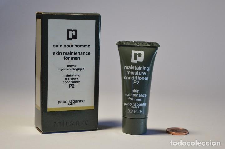 Miniature di profumi antiche: MINIATURA CREMA PERFUMADA SOIN POUR HOMME PACO RABANNE PARIS MAINTAINING MOISTURE CONDITIONER P2