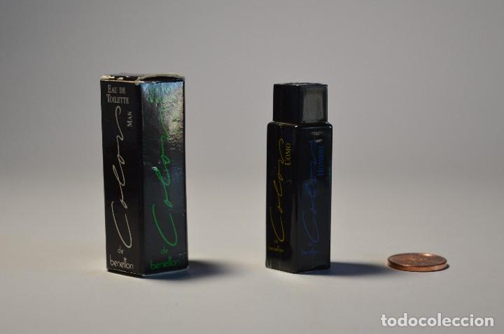 &Eacute;chantillons de parfums anciens: MINIATURA COLONIA PERFUME EAU DE TOILETTE COLORS DE BENETTON POUR HOMME MADE IN FRANCE INCLUYE CAJA
