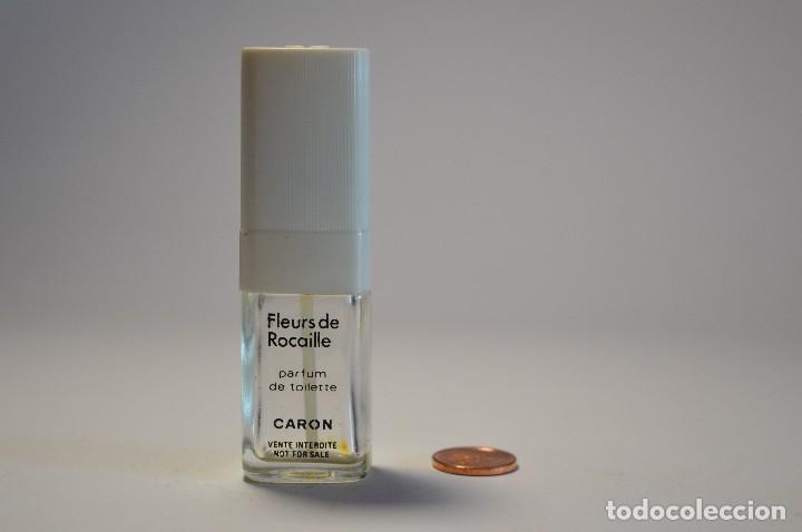 &Eacute;chantillons de parfums anciens: MINIATURA COLONIA PERFUME FLEURS DE ROCAILLE PARFUM DE TOILETTE CARON USADO PIEZA COLECCIONISMO