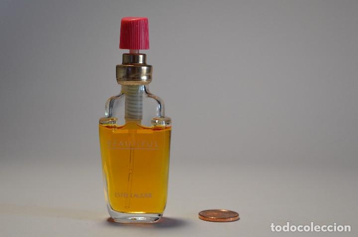 &Eacute;chantillons de parfums anciens: MINIATURA COLONIA PERFUME BEAUTIFUL EST&Egrave;E L'AUDER EAU DE PARFUM SPRAY SIN CAJA PIEZA COLECCIONISMO