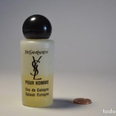 Miniaturas de perfumes antiguos: MINIATURA COLONIA PERFUME YVESSAINTLAURENT POUR HOMME EAU DE COLOGNE SPLASH COLOGNE PIEZA COLECCIÓN. Lote 91370700
